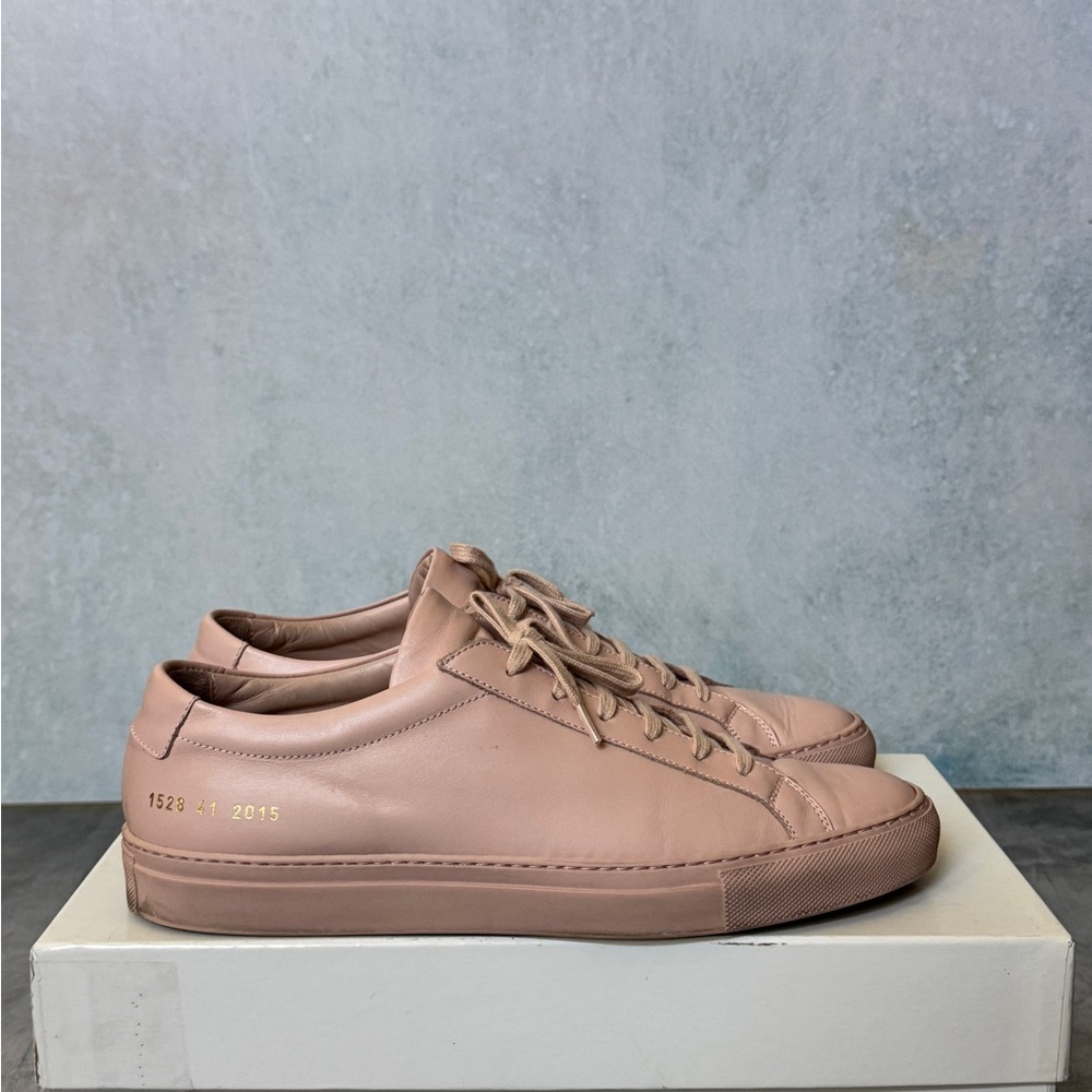 Common Projects Pink Original Achilles Low Sneakers US8